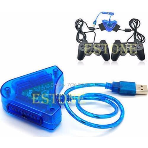 For PS2 PSII DDR Playstation to USB PC Adapter Converter N Drop Shipping