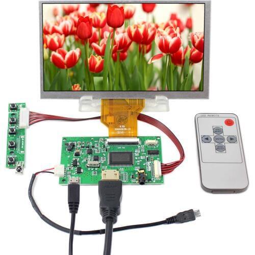 HD MI LCD Controller Board 6.5" AT065TN14 800X480 Fit To Raspberry Pi Board