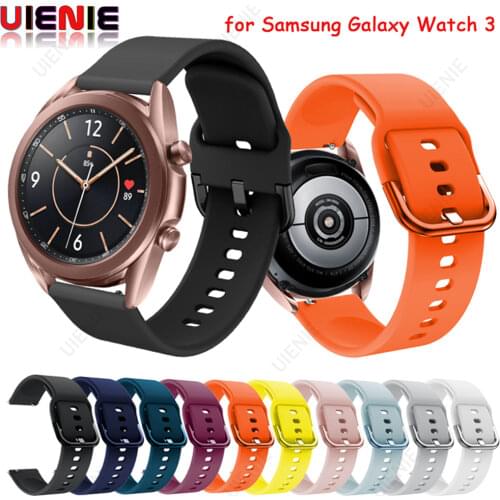 New Silicone Strap for Samsung Galaxy Watch 3 45mm Smart Watch Sport Watchband For Galaxy Watch 3 41mm Bracelet Wristband Bands