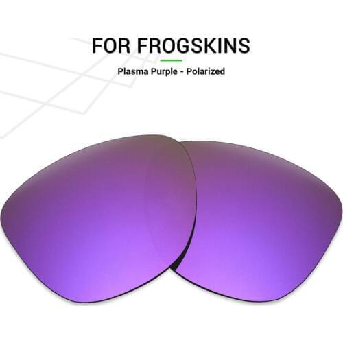 Mryok Anti-Scratch POLARIZED Replacement Lenses for Oakley Frogskins Sunglasses Plasma Purple
