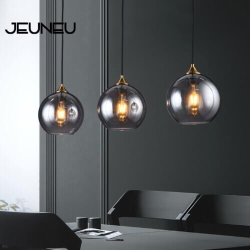 Nordic Minimalism Luxury Pendant lamp LED E27 220V Creativity Bedside Glass Pendant light For Restaurant Bedroom Bar Hotel Aisle