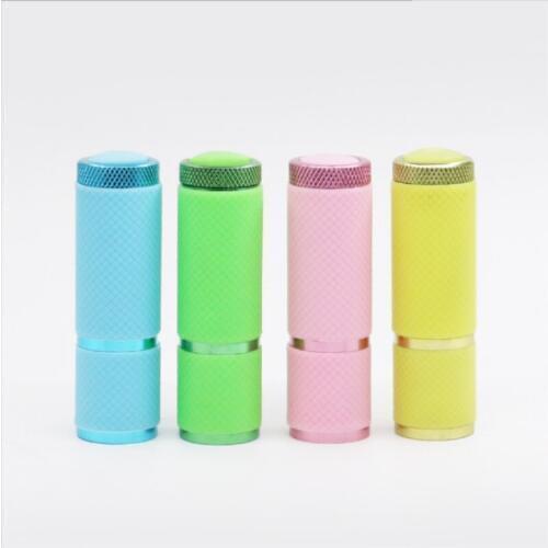 Nail Dryer Mini LED Flashlight UV Lamp Portable For Nail Gel Fast Dryer Cure 4 Colors Choose Manicure Tool 200pcs