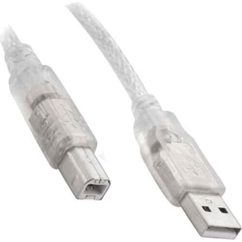 USB PRINTER CABLE 5 MT 2.0 TRANSPARENT SL-U2005 * AC-UP05