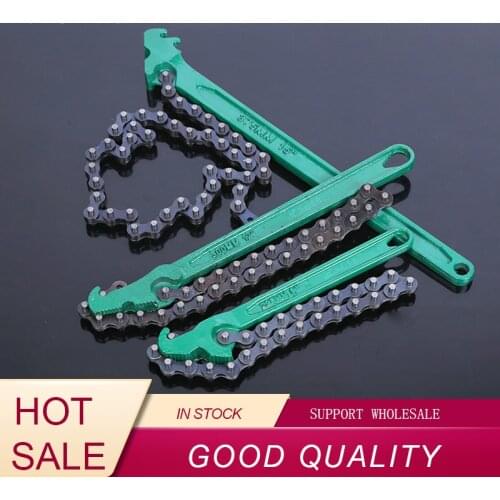 High Quality Adjustable Car Engine Oil Filter Chain Grip Key Wrench Remover Tools Car Repair Tools