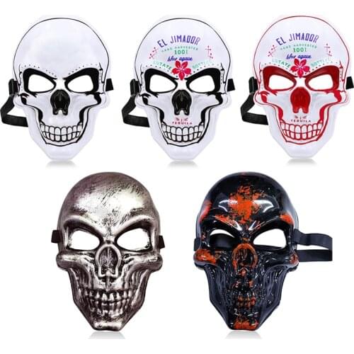Halloween Skull Mask Terror Anonymous Mask Plastic Adult Kids Masque Vendetta COSPLAY Halloween Party Supplies Gift