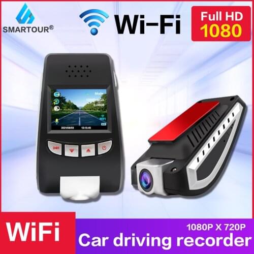1080P HD Car DVR Video Recorder Wifi Hidden Night Vision 170 ° Wide Angle Dash Cam G Sensor Unit Dashcam 24H Parking
