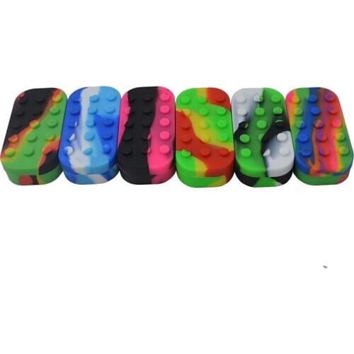 18pcs 6+1 Bho Silicone Wax Container 37ml Non Stick Multi color Use Storage Box - Dab Slick Oil Concentrate Jar