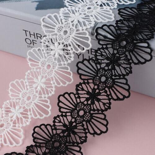 2 Yards Lace Fabric DIYCrafts Sewing Accessories Decoration for Garments Lace Trim Wedding Dress Accessories Handmade