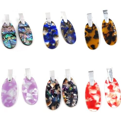 2018 new fashion Oval Shell Looking Big Statement simple Drop earrings for women