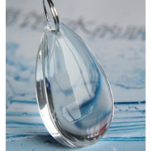 300pcs/lot, 76mm crystal water drop chandelier prism drop pendant free shipping , crystal lighting parts tear drop prism