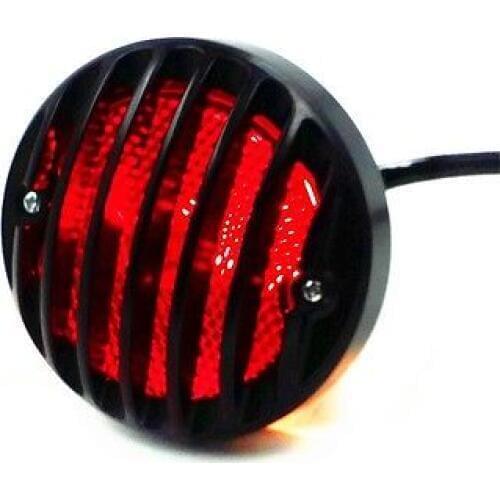 Black Round Tail Brake Light for Harley Honda kawasaki Suzuki Yamaha Sportster Bobber Cruiser Chopper XL Rat