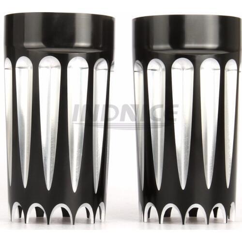 Deept CNC CUT FORK SLIDER COVER for harley FLT FLHR COW BELLS fork sliders FLHX FLHT cow bells FLSTF FLSTN 1984-2013