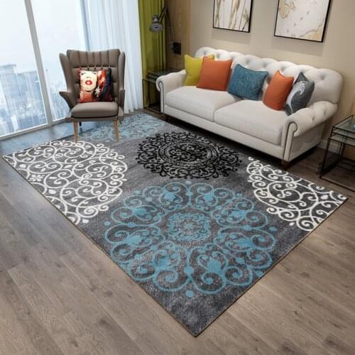 Geometric Nordic soft modern minimalist carpet rectangular coffee table blanket bedroom carpet can be distributed throughout the