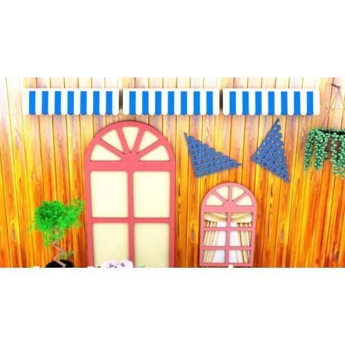 Customized made nursery fun playground center accessory creative stickers decoration for school wall YLW-KD171025