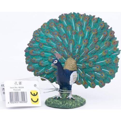 CollectA Wild Life Animals Birds Peacock PVC Plastic Figure Children Toys Model #88209