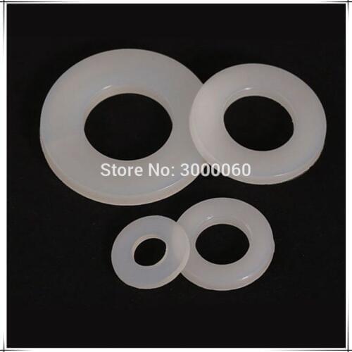 M3*6mm*0.5mm Flat White Nylon Thin Washer From China Factory 500pcs/bag
