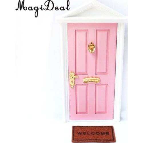 MagiDeal 1Pc 1/12 Scale Brown Cloth Floor Rug Cover Carpet for Dollhouse Miniature Bedroom Bathroom Livingroom Front Door Decor