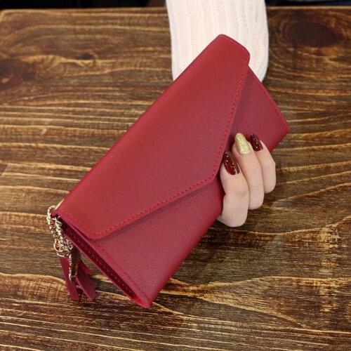 Multifunctional Womens Wallet 2020PU Leather Long Wallet Fashion Tassel Clutch Bag Coin Purse Luxury Designer Wallets for Women