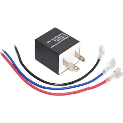 Motorcycle 3 Pin Adjustable Electronic Led Flasher Relay For Car Turn Signal Blinker Light