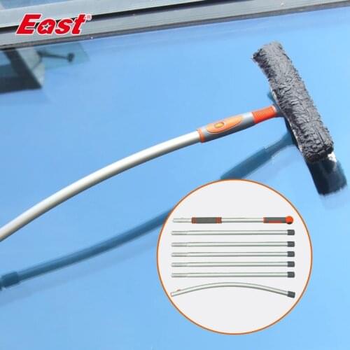 East Super Long Free Splicing Rod Window Cleaning Brush Window Cleaner Micofiber Cloth Rubber Wiping Scraper Glass Squeegee