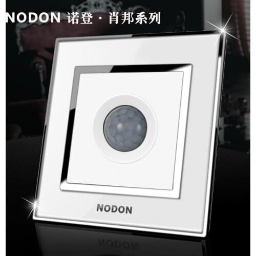 Socket panel, staircase corridor, infrared body induction switch, incandescent lamp socket panel, microwave intelligent optical