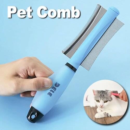 Dog Comb for Cats Comb for Dogs Brush Removes Hairs Cat and Dogs Accessories Cat Brush Grooming and Care Pet Hair Remover Comb