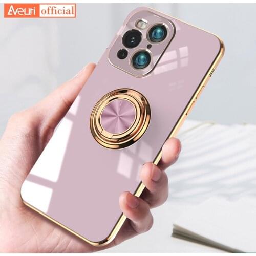 Luxury Plating Silicone Phone Case For OPPO Reno 4 5 Pro 5G Plating TPU Cover Case For OPPO Find X3 Pro X2 Lite Neo Coque