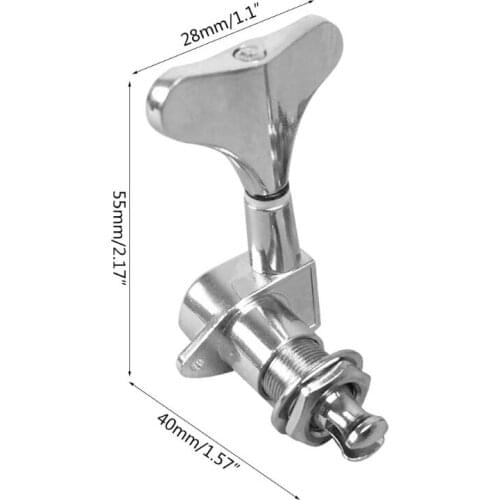 RXBC 1Set 2L3R Sealed Bass Tuners Tuning Keys Pegs 5 String Bass Machine Heads for Musical Instrument