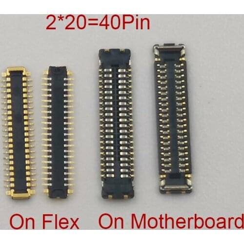 10Pcs 40pin For Xiaomi Mi Note 10 Note10 Pro Note 10 Lite CC9 Pro LCD Display FPC Connector Screen Flex Plug On Motherboard