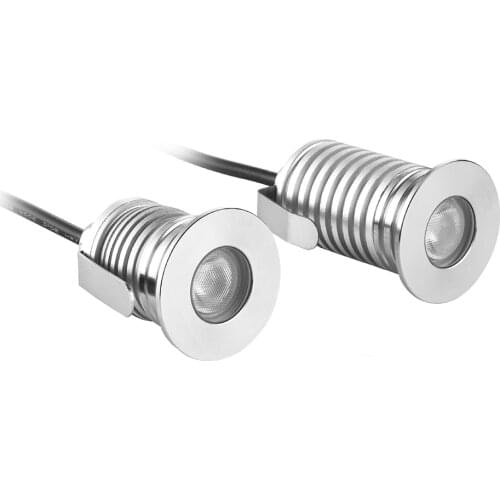 LED Underground Lamp DC12-24V Inground Light 1W 3W IP67 Waterproof Recessed Stair Step Deck Lamp Garden Ground Buried Spotlight