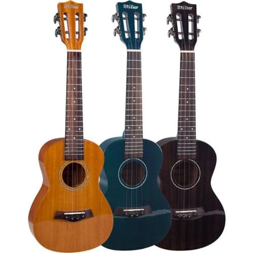 Adults Aesthetic Ukulele 23 Inch Fretboard Vintage Kids Guitar Black Solid Ukulele Kit Hawaii Guitarra String Instrument HX50LL