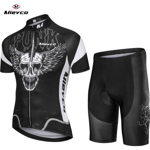 Skull Printing Cycling Jersey Best 2020 Pro Polyester Bike Wear Summer Men Quick Dry Cycling Top Bicycle Shirt Cycling Set