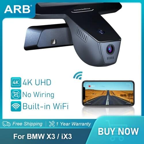 Dash Cam for BMW X3 X3M G01 ARB Car Dvr 4K 2160P UHD Mini Camera Front and Rear Driving Recorder WiFi OEM Look Auto Parts