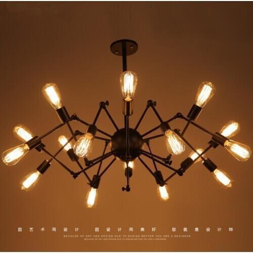 Modern iron lighting brass color cord light modern led chandelier hanglampen luzes de teto ventilador de techo