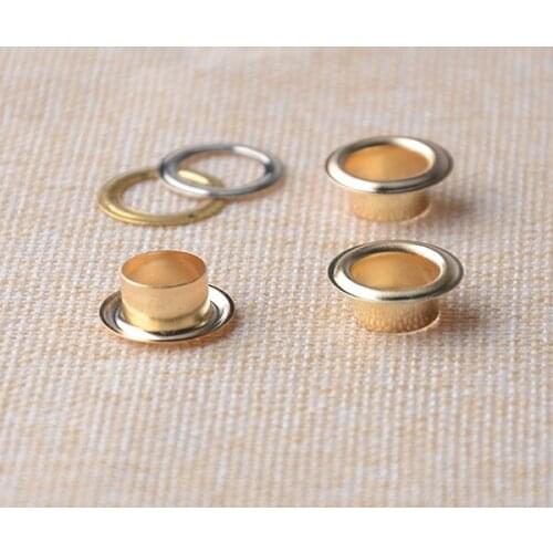2000pcs 10mm Gold Round Grommet Eyelet