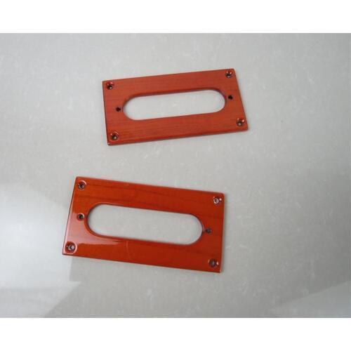 2pcs Hand-made Ailanthus wood humbucker to singl coil adapter pickup ring #1887