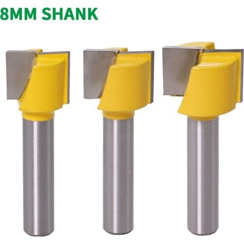 1PC 8MM Shank Milling Cutter Wood Carving Cleaning bottom Engraving Bit Solid Carbide Router Bit Woodworking Tools Endmill Wood