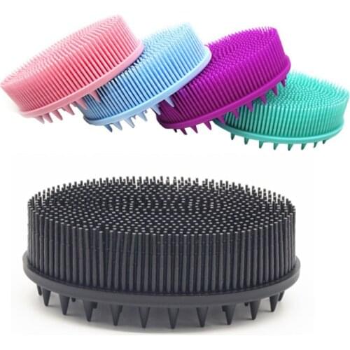 1pcs Body Brush Baby Shower Sponge Dry Massage Brush Bath Towels For Bast Wisp Cellulite Head Body Scalp Massage Brush