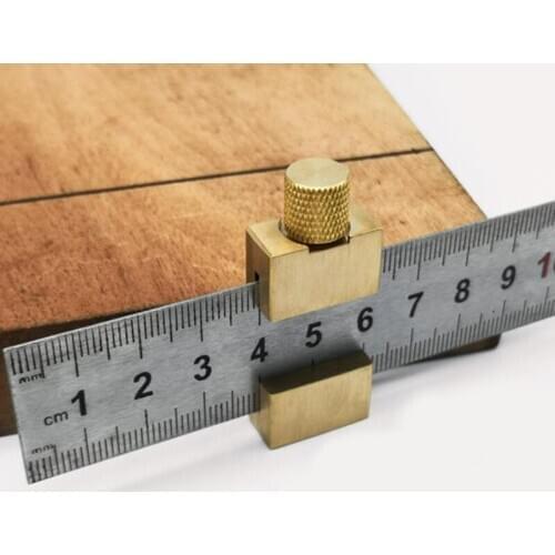 1pc Carpentry Angle Scribe Locator Carpentry Position Locator Silver Steel Ruler Carpentry Tools