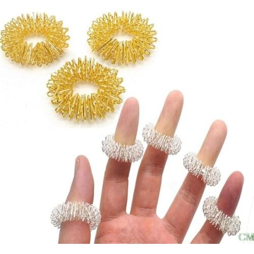 2pcs/5PCS Finger Massage Ring Acupuncture Ring Health Care Body Massager Relax Hand Massage Finger Lose Weight