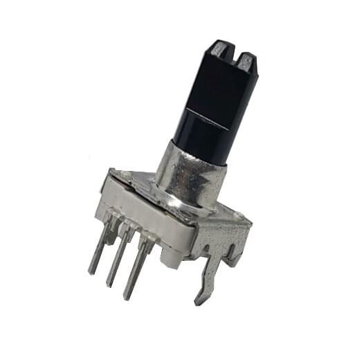 5 PCS 360 Degree Rotary Encoder EC12 RE12 Audio Encoder Coding 3 Pin 24 Position Without Push Button Switch Handle Length 15MM