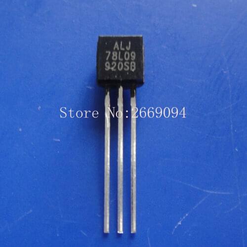 50PCS WS78L09 78L09 TO92 TO92 100mA 9V Voltage Regulator