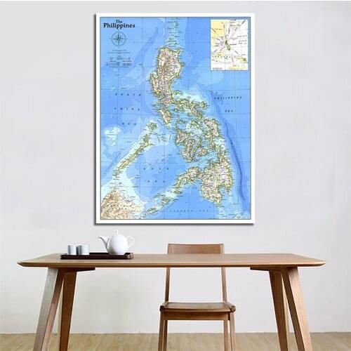 A2 Size Partial Political Map of Southeast Asia Foldable Frameless Philippines Map Country Map Travel Supplies Wall Decoration