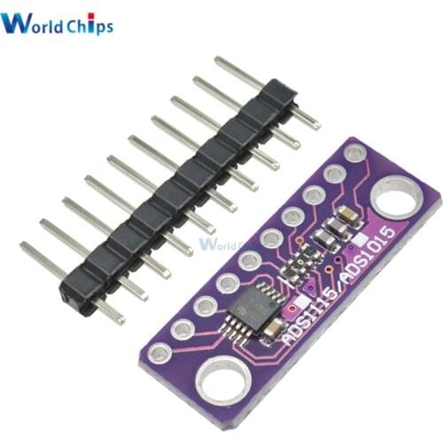 ADS1015 12 bit Precision Analog To Digital Converter ADC Development Board Microcontroller Programmer Module 2v 5v I2C Interface
