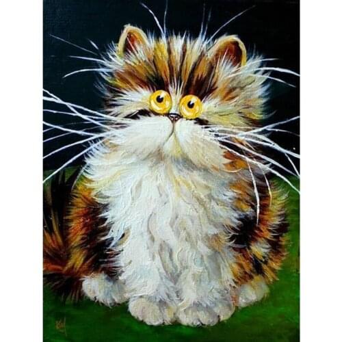 5D DIY Diamond Painting Full Square/Round Drill "Cartoon Cat" Diamond Rhinestone Embroidery Cross Stitch Gift Home Decor Gift