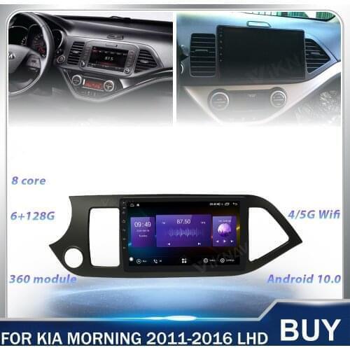 128G Android Car Radio for Kia Picanto Morning 2011-2016 LHD Car multimedia Player head unit Stereo Recorder GPS Navigation