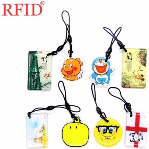 UID S50 1K 13.56MHZ Frequency Changeable Writable Rewritable Key Tags Keychain Chip RFID IC Card Multiple Choices Keychain 1pcs