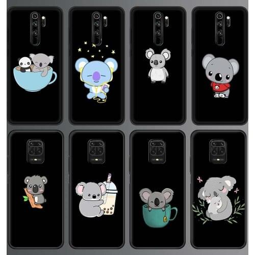Phone Case for Xiaomi Redmi Note 9S 8 Pro 9 10 8T 7 9C 9A 7A 8A K40 Pro Soft Silicone TPU Back Cover Lovely Anime Koala