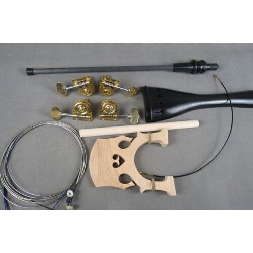 Diy Double bass parts bridge,tailpiece,unite style pegs,endpin,strings