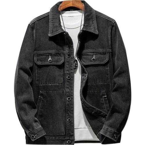 Jeans clothing men denim jackets men fashion men motorcycle denim jacket vintage autumn work jacket selvedge denim